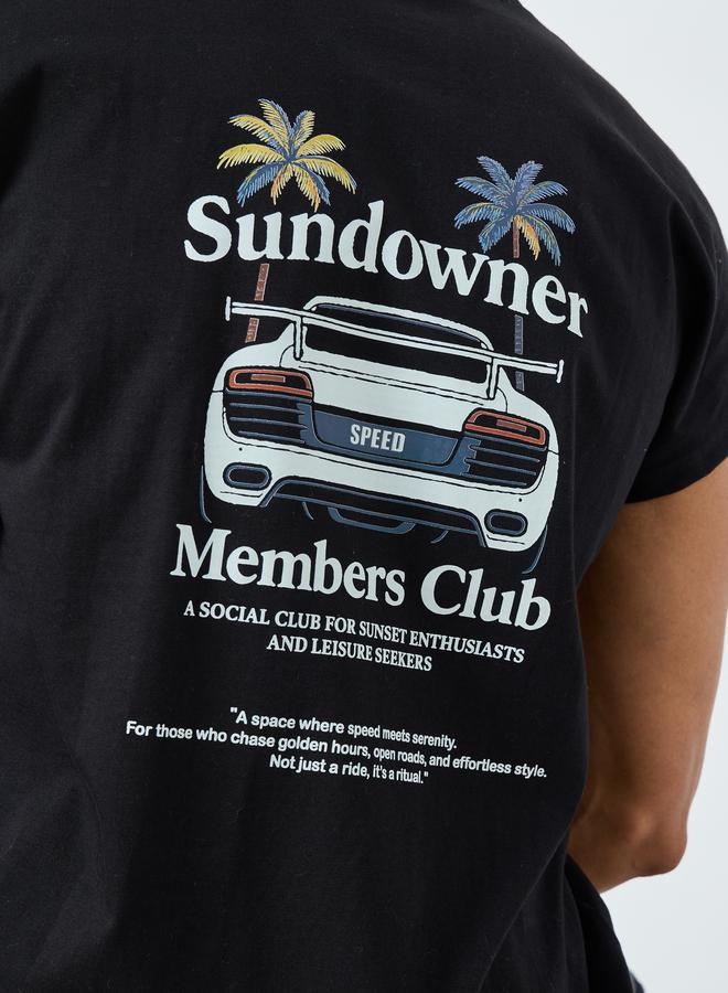 ستايلي تيشيرت جيرسي بلا أكمام بطبعة جرافيك للرجال - Image 3